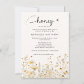 A Little Honey Bee Wildflower Baby Shower  招待状 (正面)