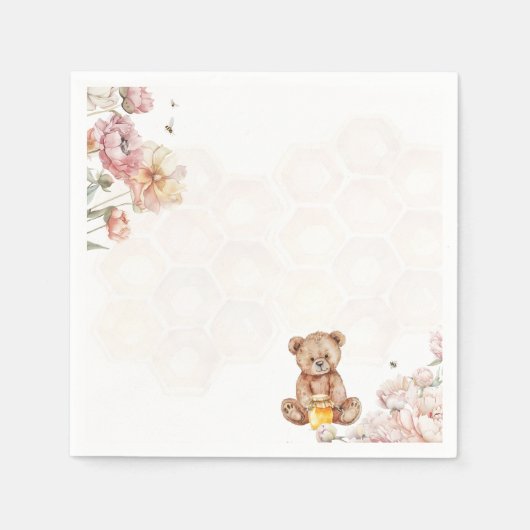 A Little Honey is on the Napkins スタンダードカクテルナプキン (正面)