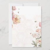 A Little Honey is on the way Baby Shower招待状 招待状 (裏面)