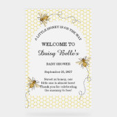 A little Honey Is On The Way Baby Shower アクリルサイン (正面)
