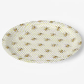 A little Honey Is On The Way Baby Shower ペーパープレート (アングル)