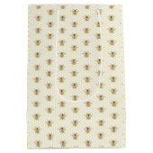 A little Honey Is On The Way Baby Shower ミディアムペーパーバッグ (裏面)