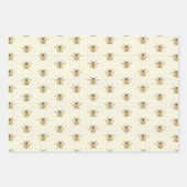 A little Honey Is On The Way Baby Shower ラッピングペーパーシート (正面2)