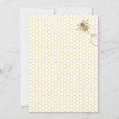 A little Honey Is On The Way Baby Shower 招待状 (裏面)