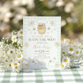 A Little Honey is on the Way Baby Shower  招待状