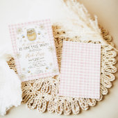 A Little Honey is on the Way Baby Shower  招待状