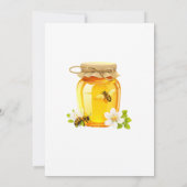 A Little Honey is on the Way Bee Baby Shower 招待状 (裏面)