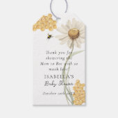 A Little Honey On The Way Personalized Baby Shower ギフトタグ (正面)