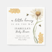 A Little Honey On The Way Personalized Baby Shower スタンダードカクテルナプキン (正面)