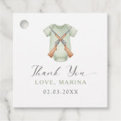 A little hunter is on the way baby shower  フェイバータグ (正面)