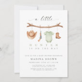 A little hunter is on the way baby shower  招待状 (正面)