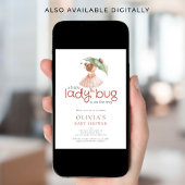 A Little Lady Bug Baby Shower 招待状