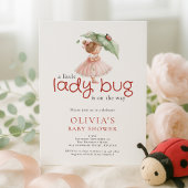 A Little Lady Bug Baby Shower 招待状