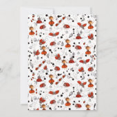 A Little Lady is on Her Way Ladybug Garden 招待状 (裏面)