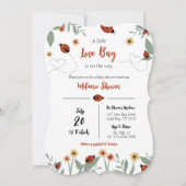 A Little Love Bug Baby Shower招待状 招待状 (正面)