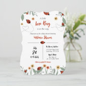 A Little Love Bug Baby Shower招待状 招待状 (スタンド正面)