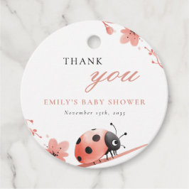 A Little Love Bug Is On The Way Baby Shower フェイバータグ