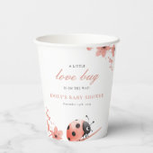 A Little Love Bug Is On The Way Baby Shower 紙コップ (裏面)