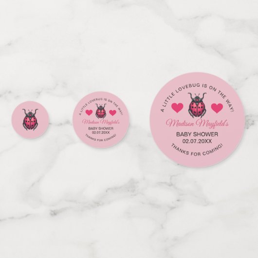 A Little Love Bug Is On The Way Ladybug コンフェッティ (正面)