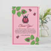 A Little Love Bug Is On The Way Ladybug サンキューカード (スタンド正面)