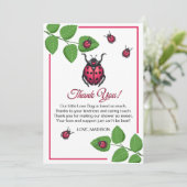 A Little Love Bug Is On The Way Ladybug サンキューカード (スタンド正面)