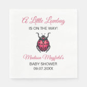 A Little Love Bug Is On The Way Ladybug スタンダードランチョンナプキン (正面)