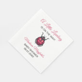 A Little Love Bug Is On The Way Ladybug スタンダードランチョンナプキン (角)