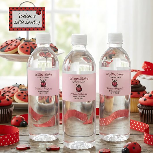 A Little Love Bug Is On The Way Ladybug ペットボトルラベル