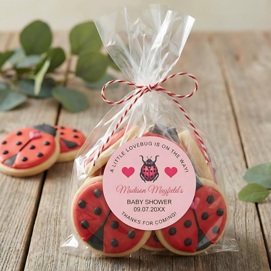 A Little Love Bug Is On The Way Ladybug ラウンドシール
