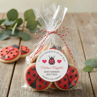 A Little Love Bug Is On The Way Ladybug ラウンドシール