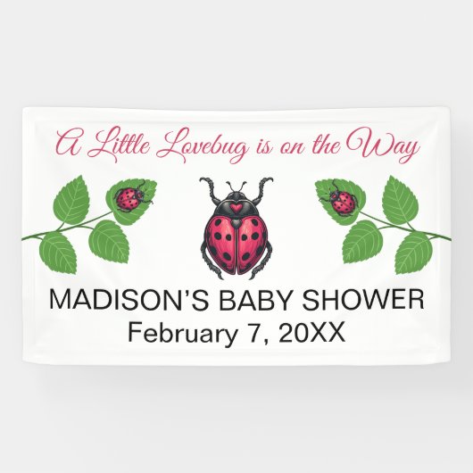 A Little Love Bug Is On The Way Ladybug 横断幕 (横)