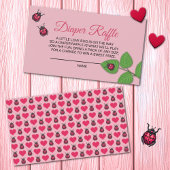 A Little Love Bug Ladybug Diaper Raffle エンクロージャーカード