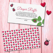A Little Love Bug Ladybug Diaper Raffle エンクロージャーカード
