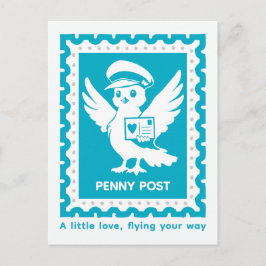 A Little Love Flying Your Way Penny Post ポストカード