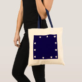 A Little Love For You – Navy Heart Tote Bag トートバッグ (正面(商品))