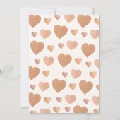 A Little Love is on the way Baby Shower 招待状 (裏面)