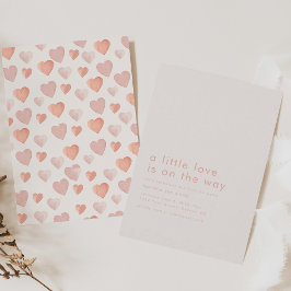 A Little Love is on the way Baby Shower 招待状