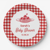A Little Meatball Baby Shower ペーパープレート (正面)
