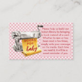 A Little Meatball Books For Baby Pink Baby Shower エンクロージャーカード (正面)