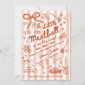 A little Meatball is on the way 招待状 (正面)