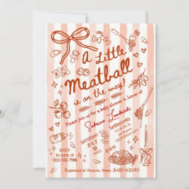 A little Meatball is on the way 招待状