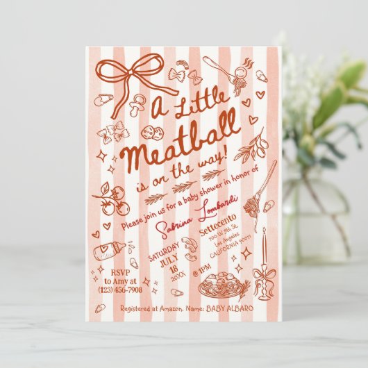 A little Meatball is on the way 招待状 (スタンド正面)