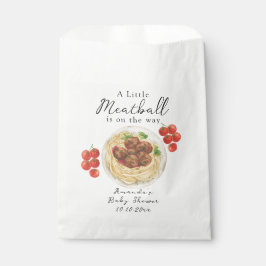 A little Meatball is on the way Baby Shower フェイバーバッグ