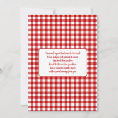 A Little Meatball Is On the Way Baby Shower 招待状 (裏面)