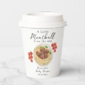 A little Meatball is on the way Baby Shower 紙コップ (裏面)