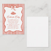 A Little Meatball is on the Way Doodle Baby Shower エンクロージャーカード (正面/裏面)