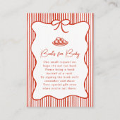 A Little Meatball is on the Way Doodle Baby Shower エンクロージャーカード (正面)