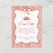 A Little Meatball is on the Way Doodle Baby Shower エンクロージャーカード (正面)