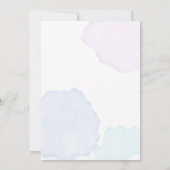 A Little Mermaid Girl Baby Showerのパーティー写真 招待状 (裏面)