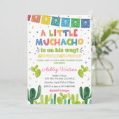 A Little Muchacho Fiesta Baby Shower Invitation 招待状 (スタンド正面)